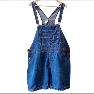 Vintage denim bib overalls